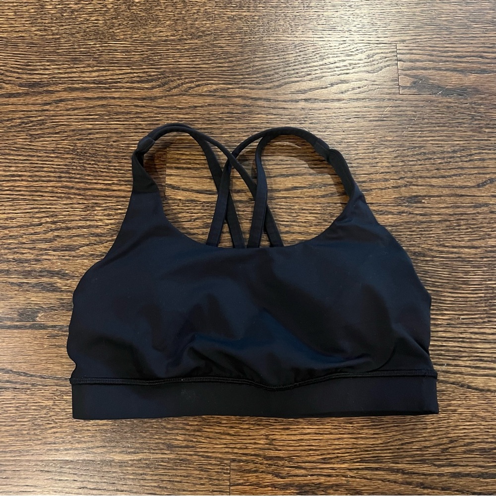 Energy Bra Medium Support, B–D Cups - Black - Size 6
